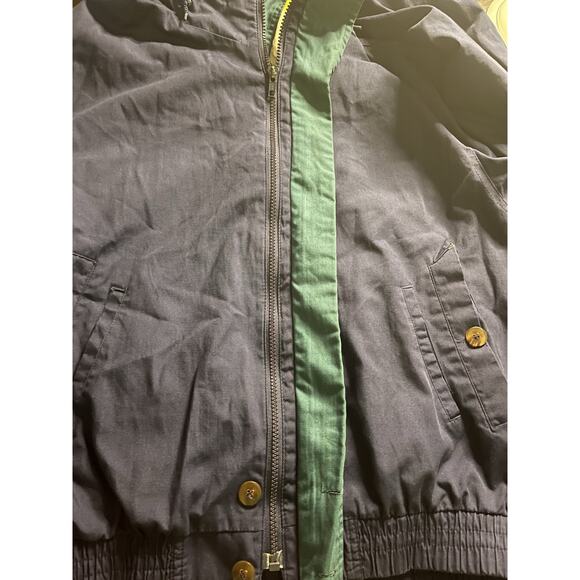 Vintage Eagles Ridge Jacket Men’s M Navy Blue Windbreaker Hooded - Picture 6 of 10